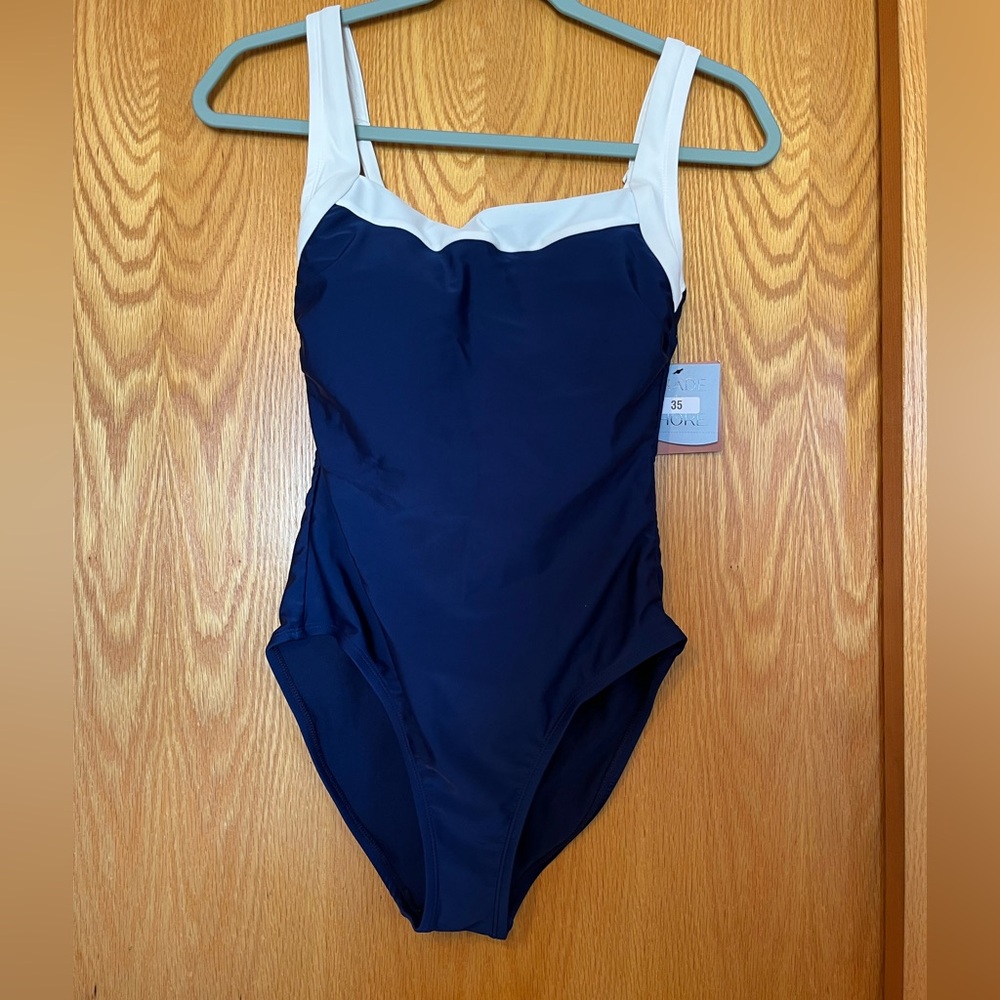 Shade and shore Navy and White Swimsuit